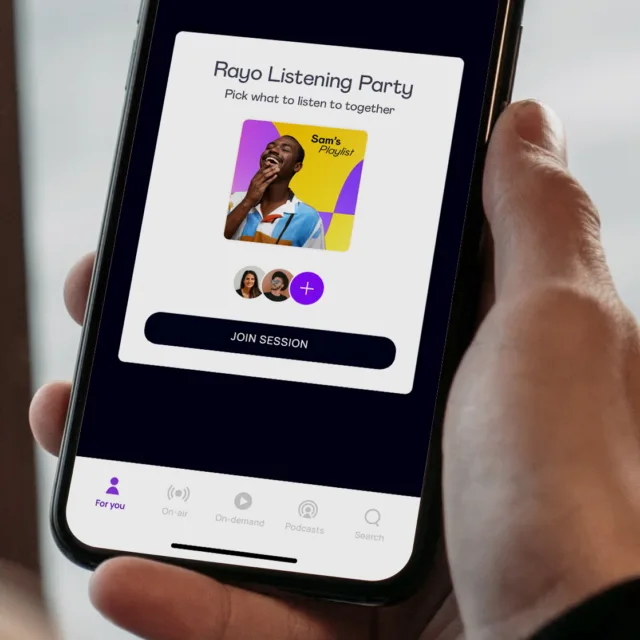 Rayo iphone listener party2