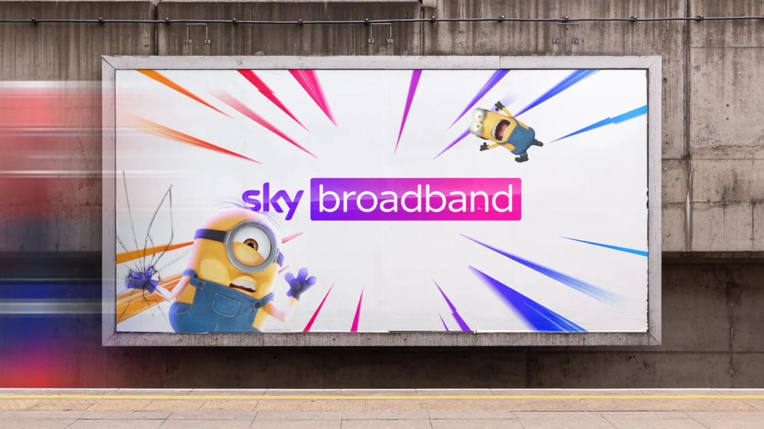 Sky Broadband warp world 48 sheet poster