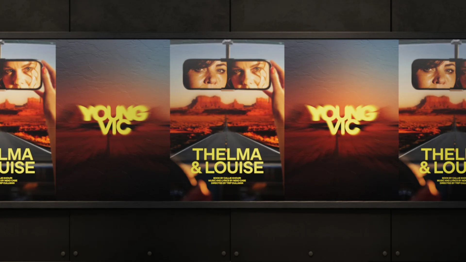 02 Young Vic Exterior Poster Repeat Thelma and Louise
